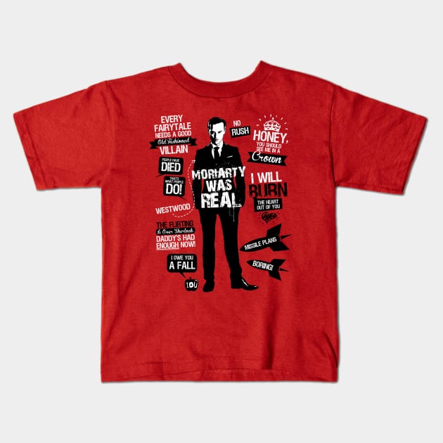 Good Old-Fashioned Villain Kids T-Shirt by TomTrager